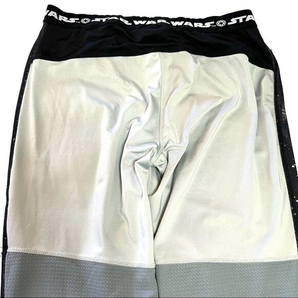 Star Wars Death Star Leggings Black and Gray Athletic Size XL Rare Print - Picture 7 of 11